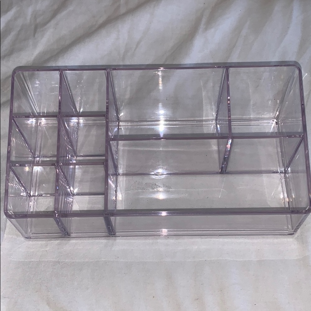 clear makeup organizer